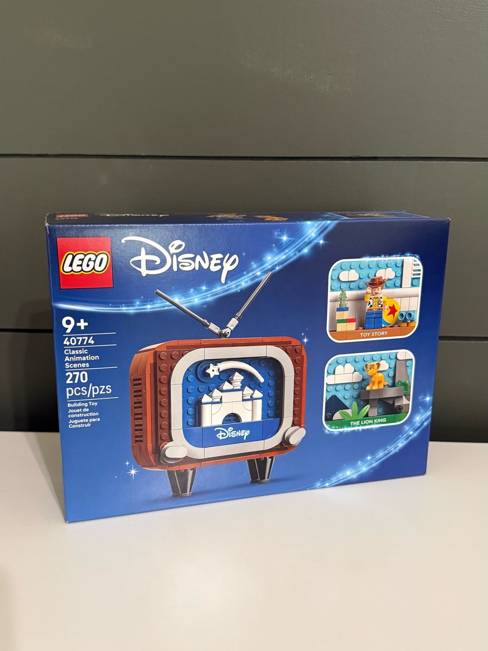 Disney LEGO 40774 Classic Animation Scenes TV - Blue and Brown